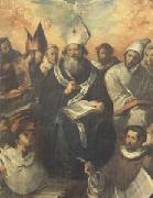 HERRERA, Francisco de, the Elder St Basil Dictating His Doctrine (mk05) France oil painting artist